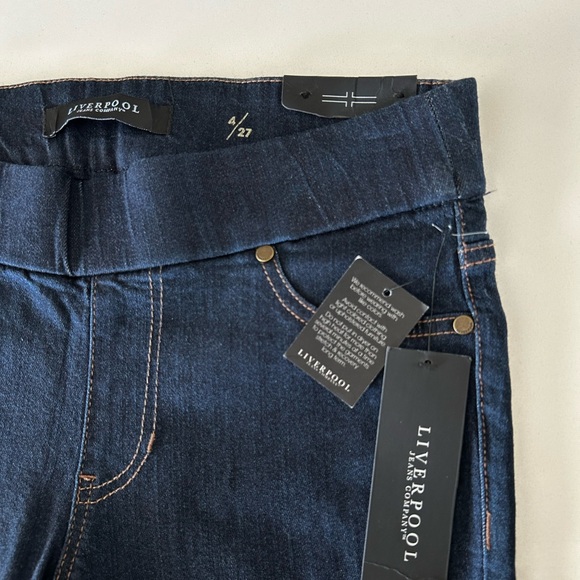 Liverpool Jeans Company Dark Indigo Jeggings Size 4/27 - Picture 3 of 16